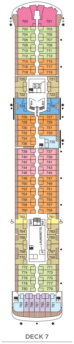 Regent Seven Seas Voyager Deckplan Deck 7