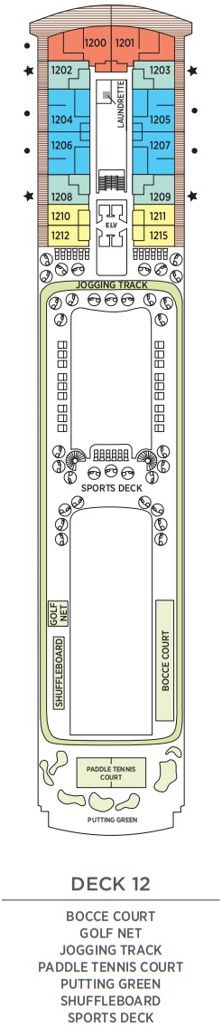 Regent Seven Seas Splendor Deckplan Deck 12