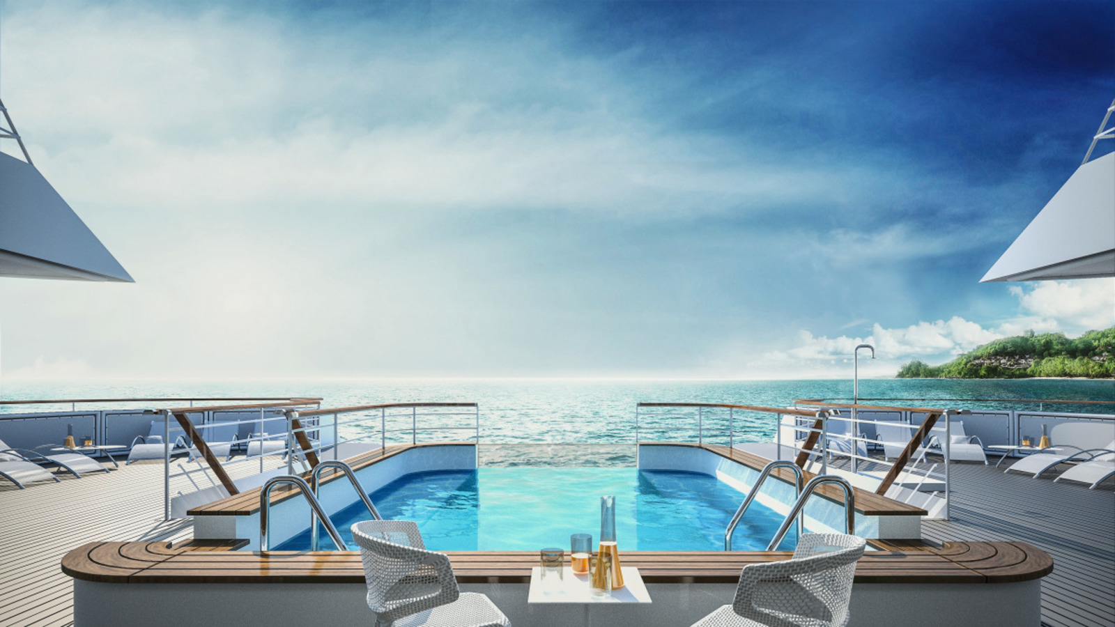 Le Champlain Schiff PONANT Pool