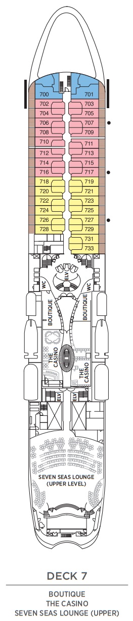 Regent Seven Seas Navigator Deckplan Deck 7