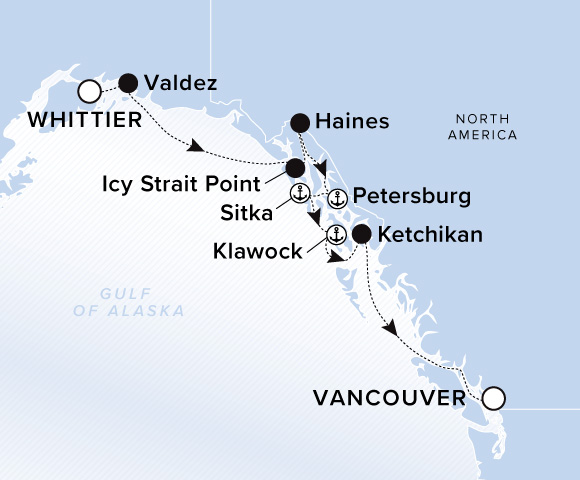 Alaska erleben von Whittier nach Vancouver