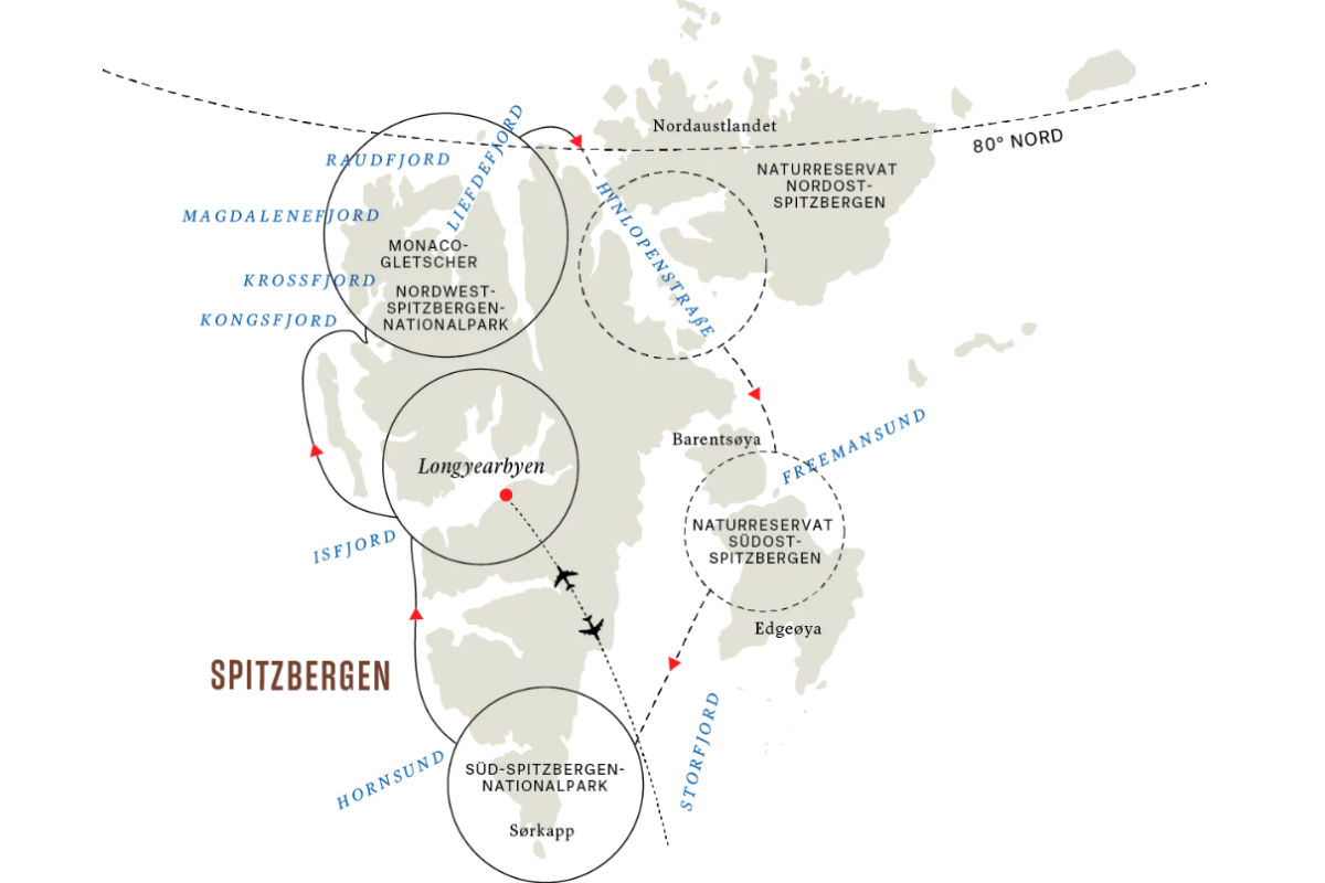 Umrundung Spitzbergen