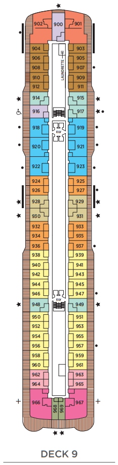 Regent Seven Seas Explorer Deckplan Deck 9