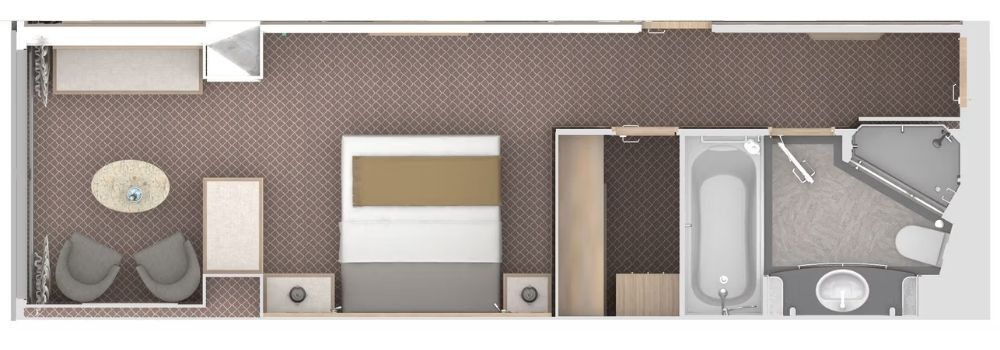 Silversea Silver Moon Panorama Suite Grundriss
