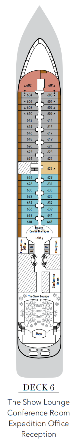 Silversea Silver Wind Deckplan Deck 6