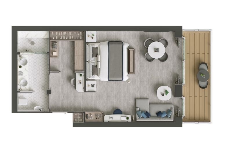 Silversea Silver Endeavour Silver Suite Grundriss