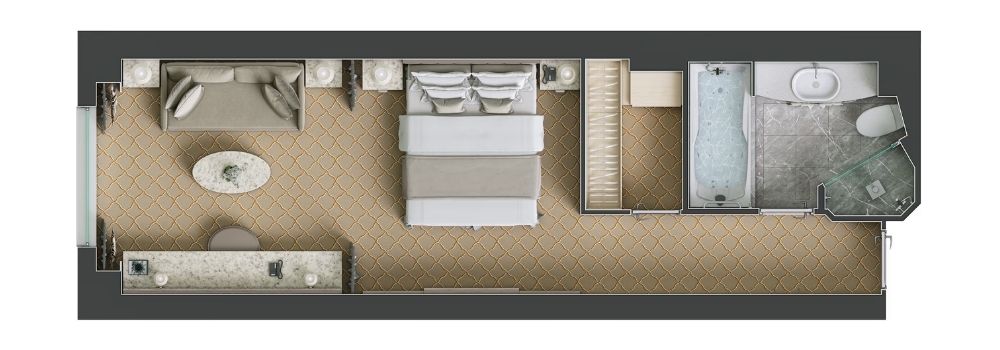 Silversea Silver Spirit Vista Suite Grundriss