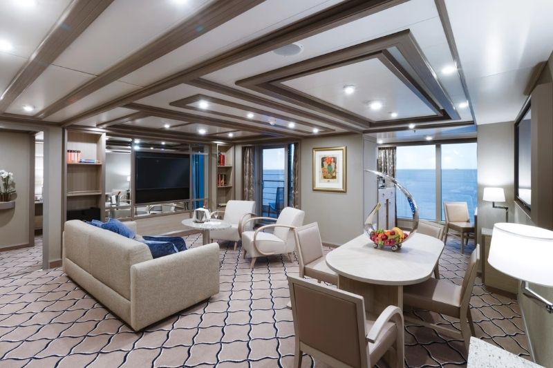 Silversea Silver Dawn Grand Suite mit Wohnbereich