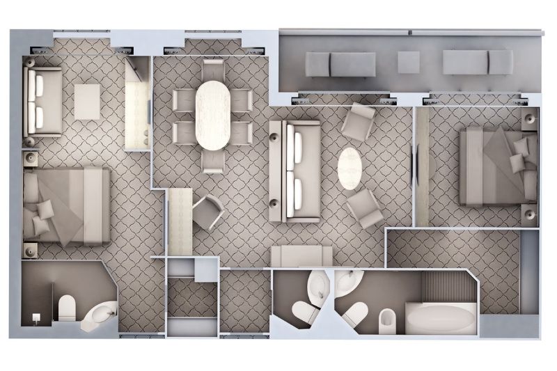 Silversea Silver Cloud Owner's Suite Grundriss