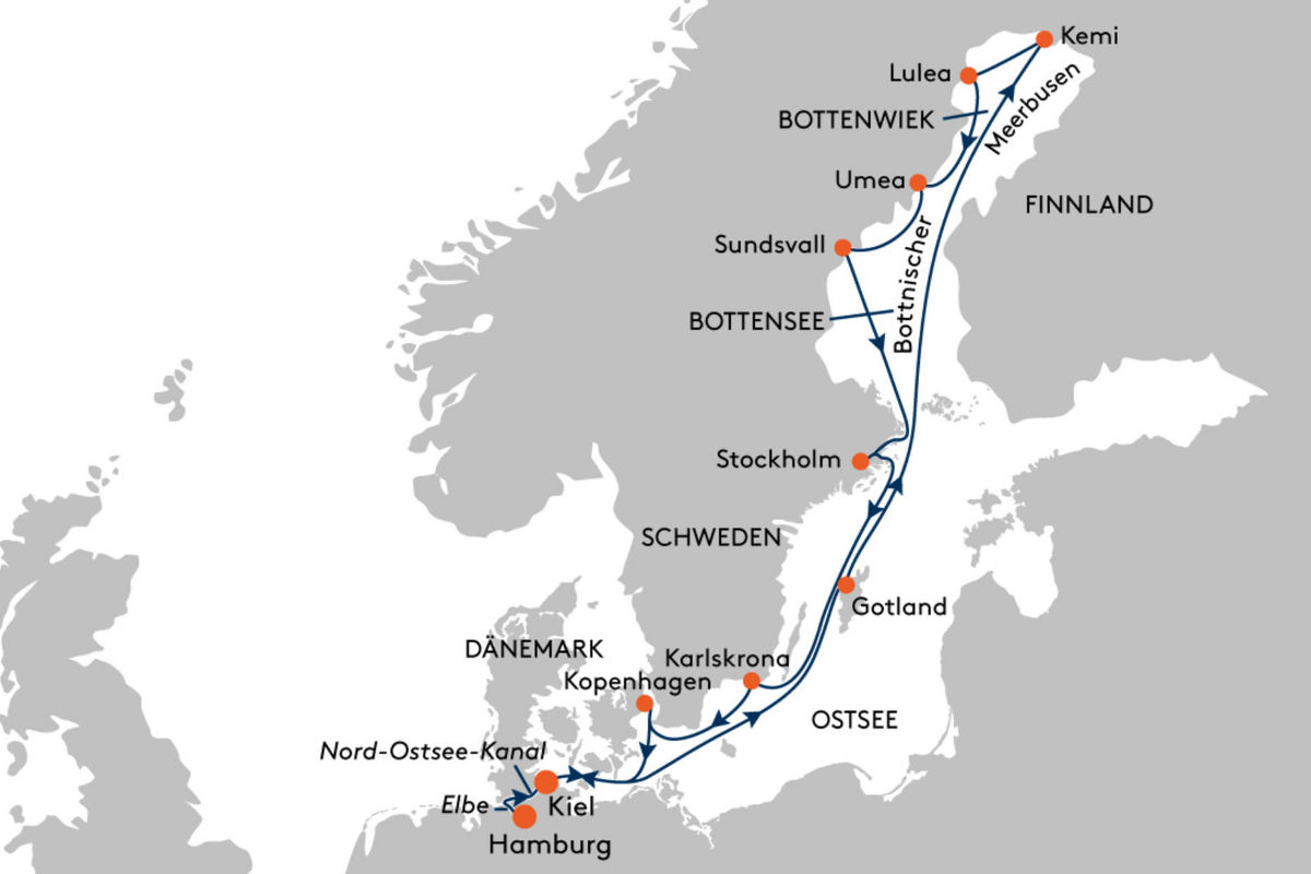 Abenteuer-Kreuzfahrt Lappland und Stockholm