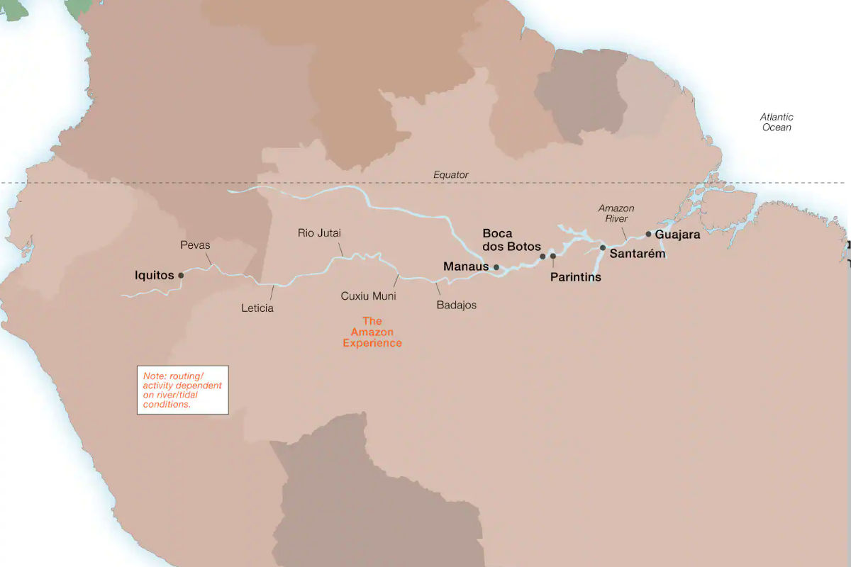 Die Wildnis von Guyana, der Amazonas und die Küste Brasiliens