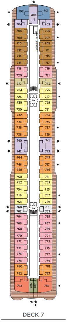 Regent Seven Seas Explorer Deckplan Deck 7