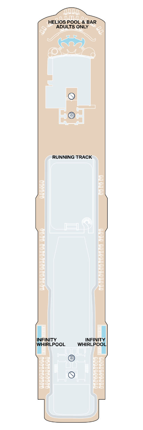 Deckplan der EXPLORA III - Deck 12