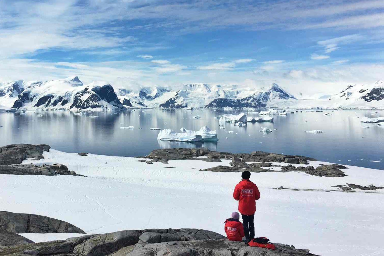 Schnee und Gletscher in der Arktis
