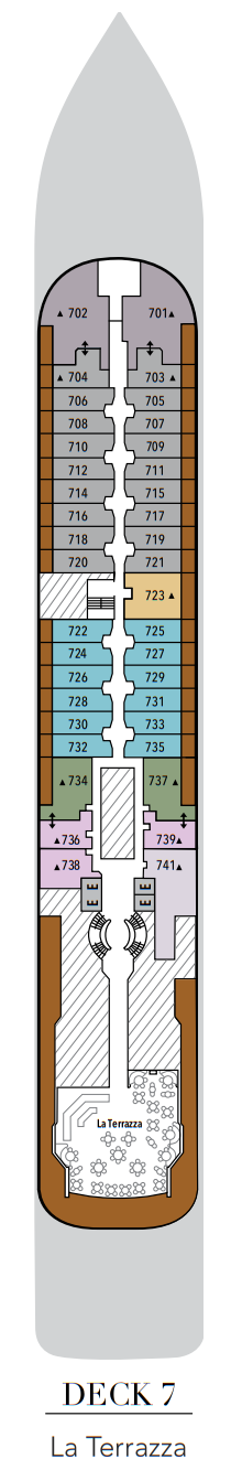 Silversea Silver Wind Deckplan Deck 7