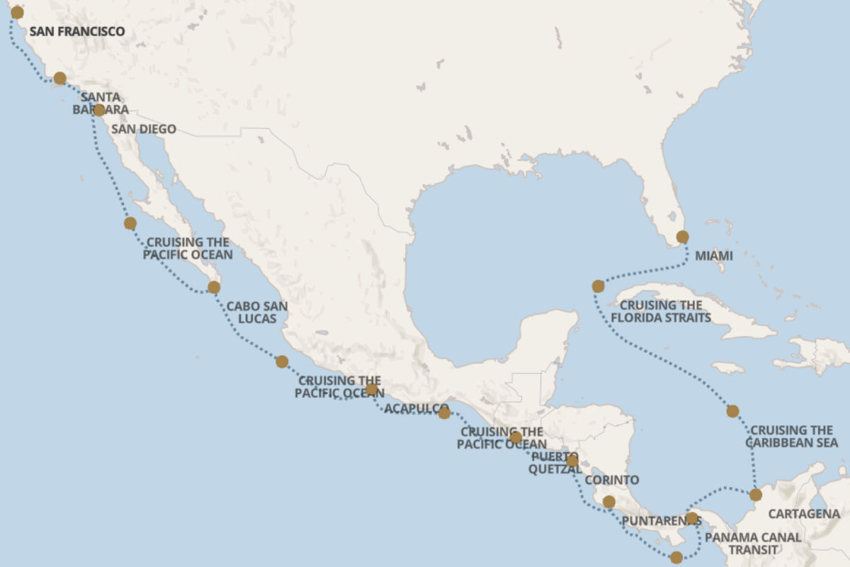 Panamakanal und Golden Gate