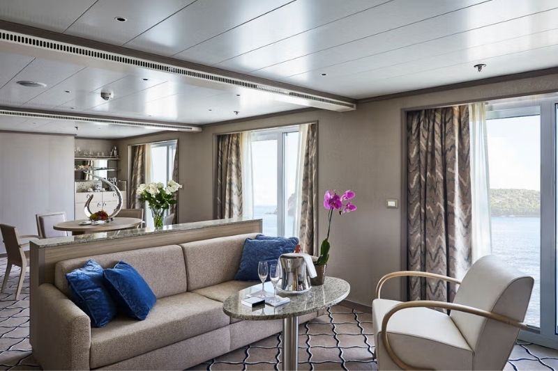 Silversea Silver Shadow Owner's Suite Wohnbereich