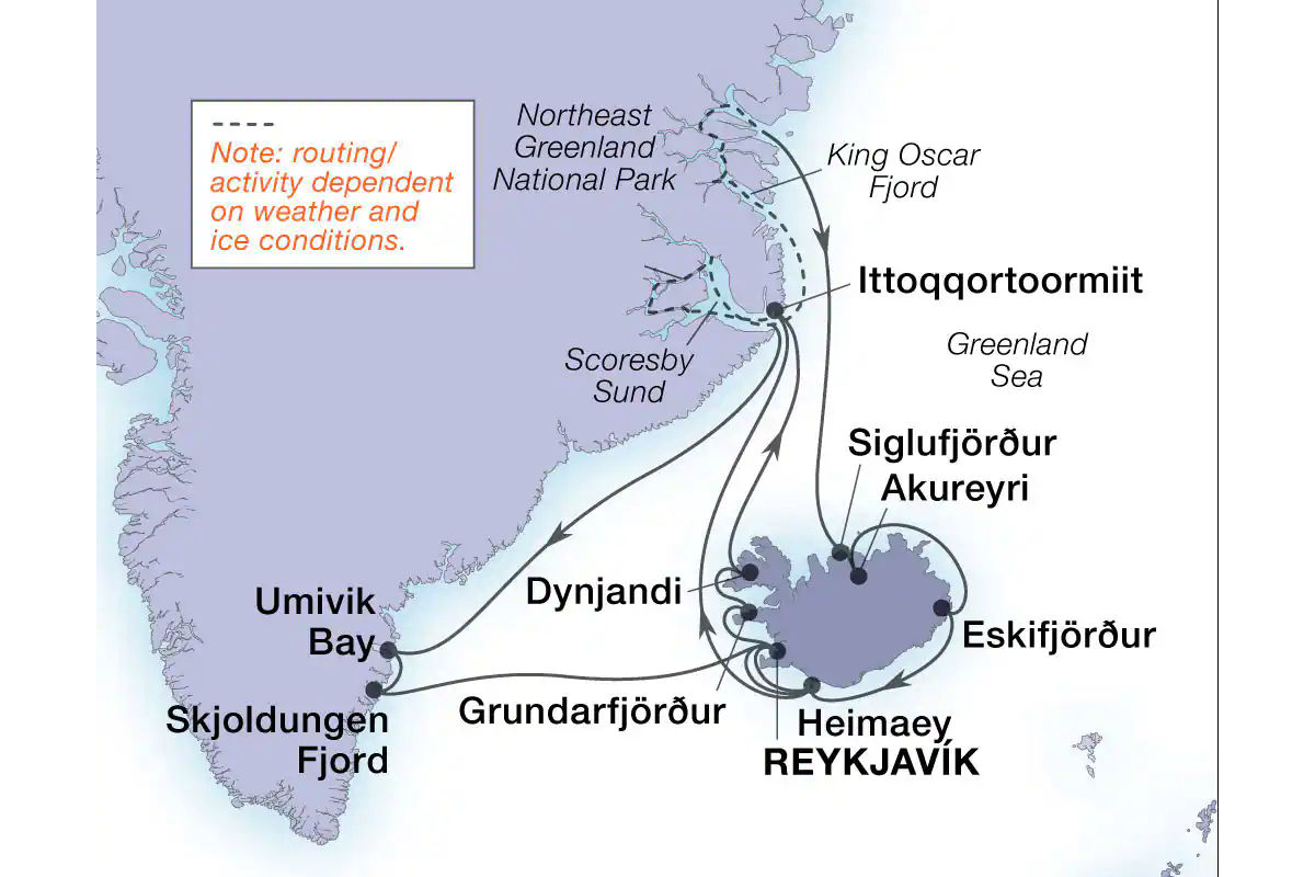 Seabourn Arktis-Expeditionen mit Anlandungen