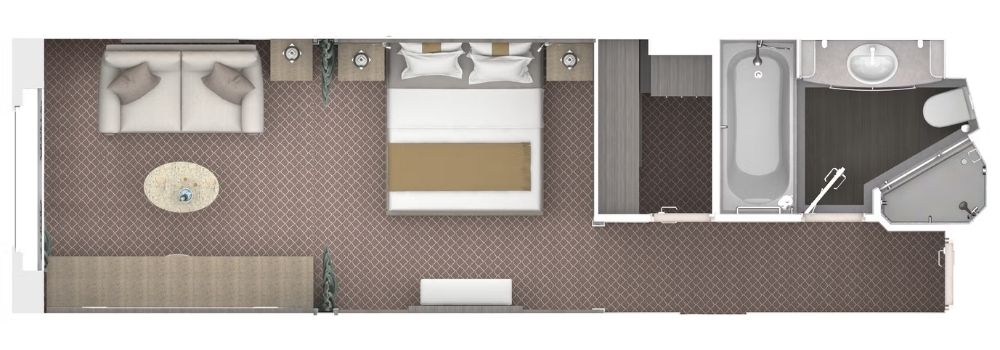 Silversea Silver Moon Vista Suite Grundriss