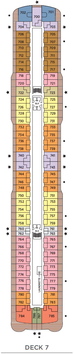 Regent Seven Seas Splendor Deckplan Deck 7