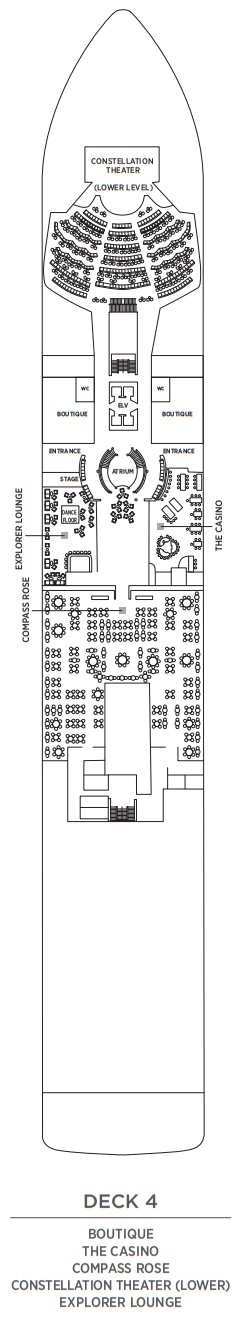 Regent Seven Seas Explorer Deckplan Deck 4