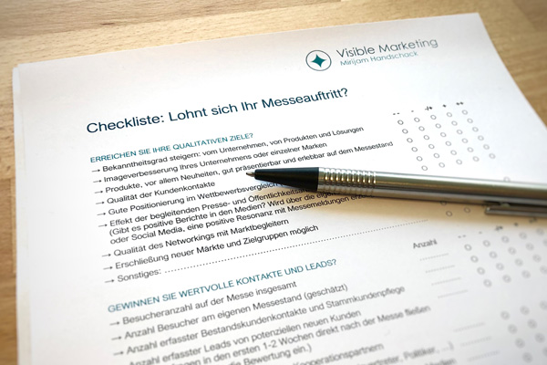 Messebewertung: Checkliste zur Einschätzung Ihres Messeerfolgs