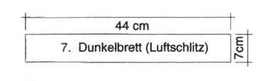 Abdunkelungsbrett