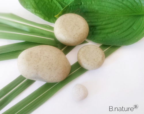 B.nature I Handmade Spa Peeling Soap Stones with Babassu & Olive Oil