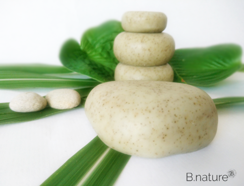 B.nature I Handmade Spa Peeling Soap Stones with Babassu & Olive Oil