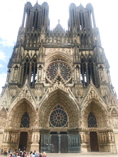 Die Kathedrale von Reims.