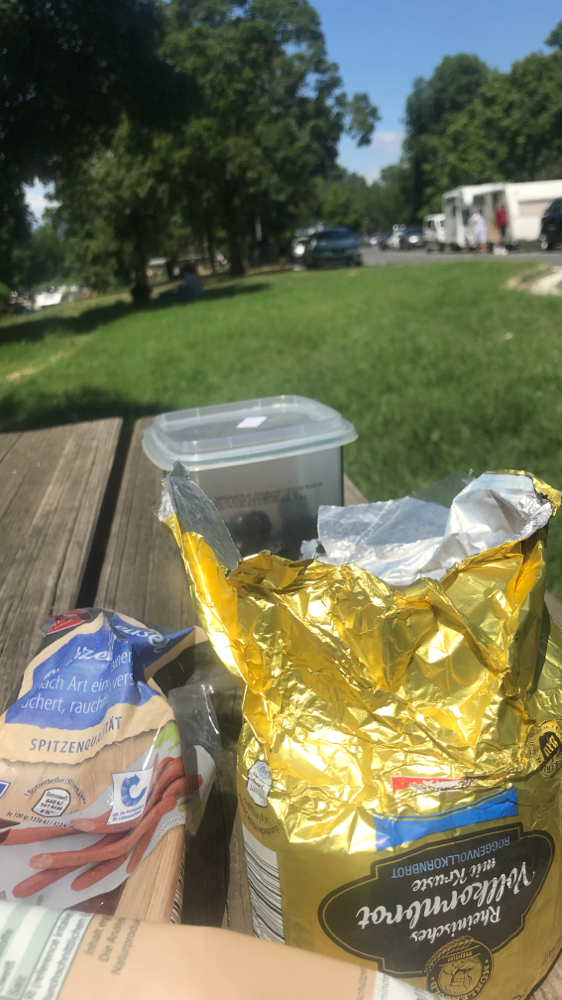 Pause auf einer der vielen Aires.
