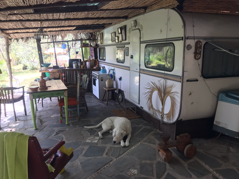 Wohnwagen Nr. 1. Hunde willkommen.