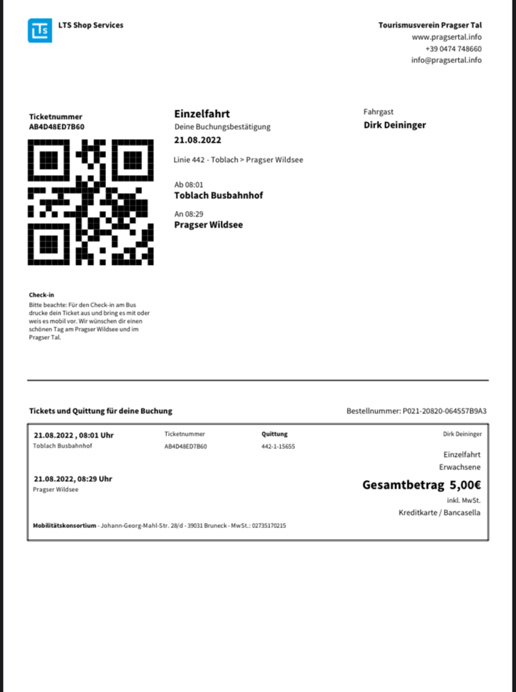 Mein Ticket zum Glück! 🍀