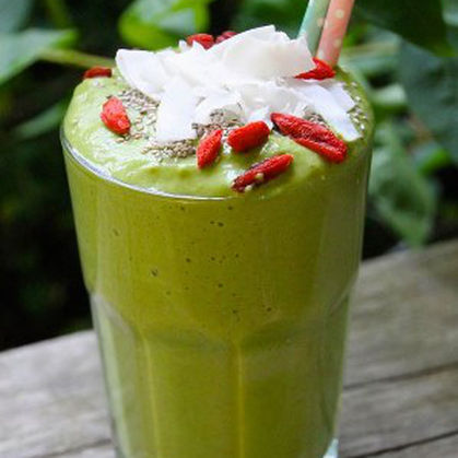 Zumo verde de moringa