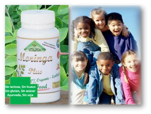Moringa en capsulas para niños