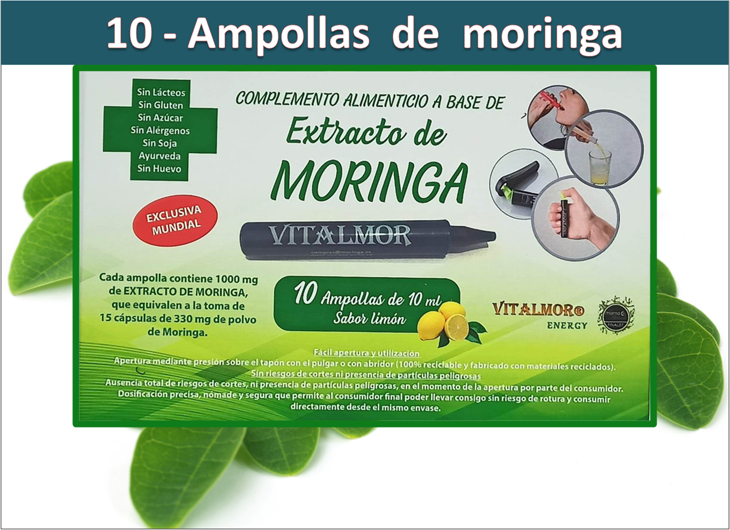 Ampollas de Moringa (Caja con 10 u/)