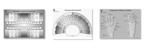 Referenzen Schautafeln, Testtafeln