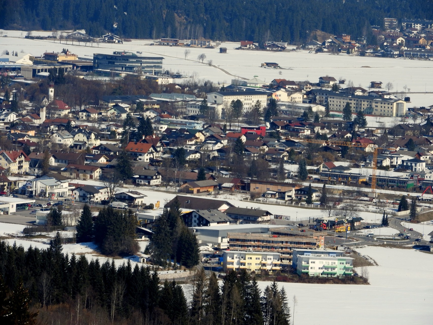 Reutte, von der Aussichtsplattform der Highline B179