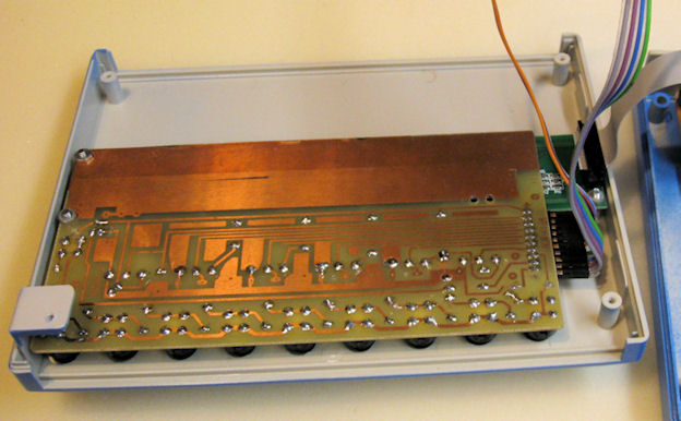 Potis und Taster über dem LCD