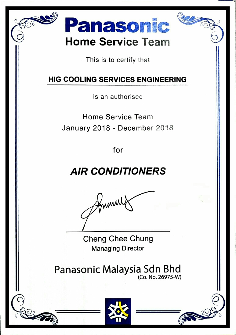 Authorised Service Team Panasonic Air Conditioner