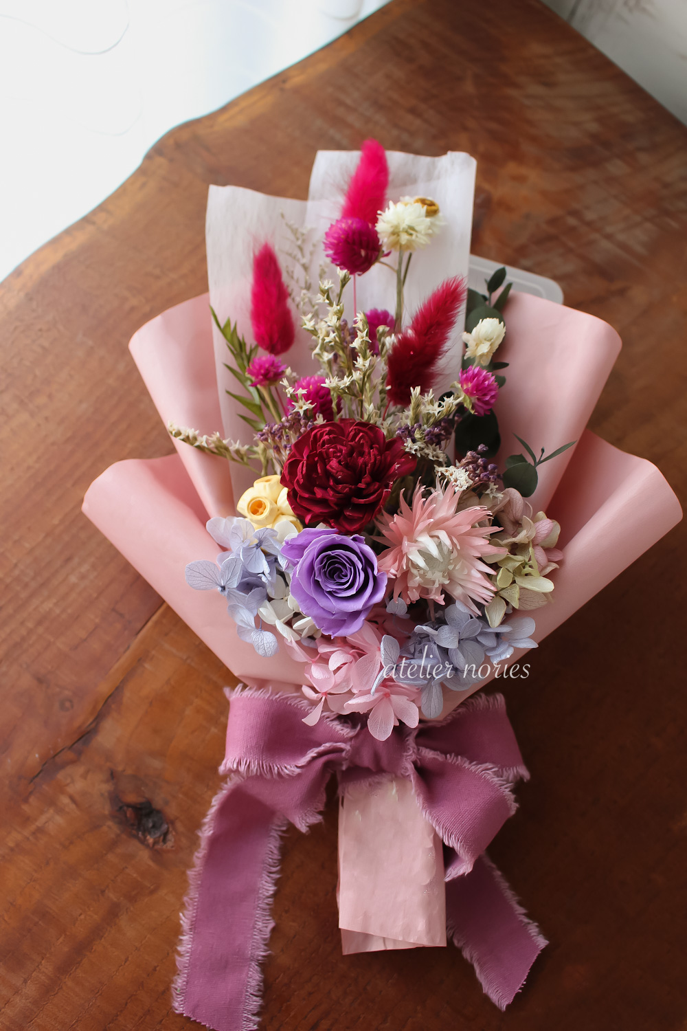 Helene エレーヌ（L)　ドライフラワーの花束