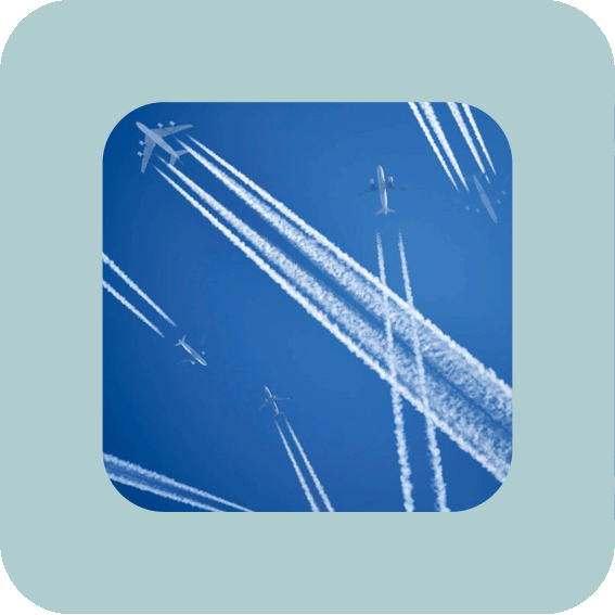 Flugzeuge im Himmel