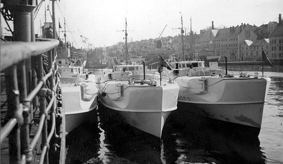 Boote der 1. S-Boot-Schulflottille in Stavanger - Foto: Archiv Johann Aakre