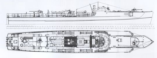 "S 701" - Bild aus Steve Wiper: „German S-Boats“