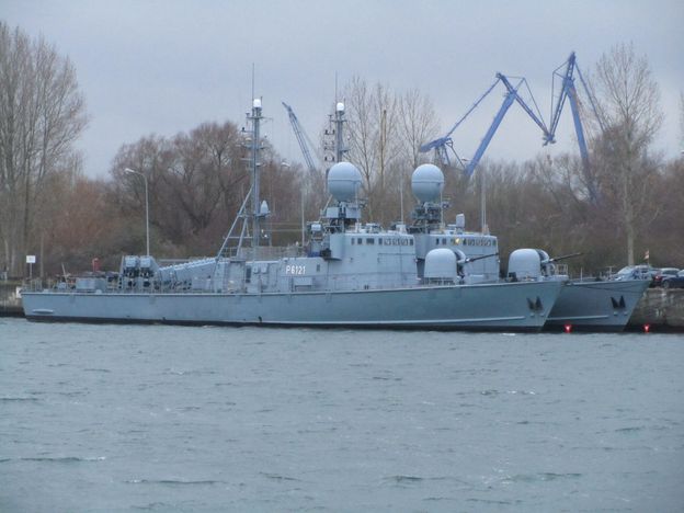 Amliegeplatz M in der Hohen Düne liegen dioe beiden Boote "S71 Gepard" und "S78 Ozelot" - Foto: Volker Groth