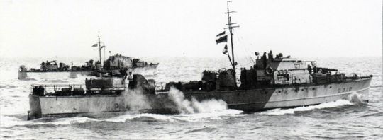 „Q 326“ vom Typ Fairmile C auslaufend Lowestoft - Foto: Imperial War Museum
