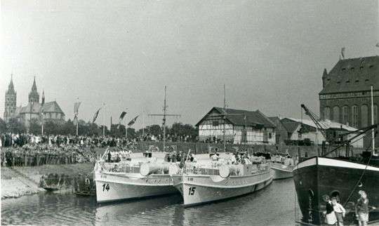 S-Boote im Hafen von Worm - Bild: Archiv Förderverein