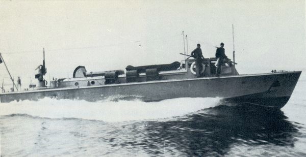 Klein-Schnellboot Typ „KM“ als Küstenminenleger – Bild aus Fock „Schnellboote Bd. 2“