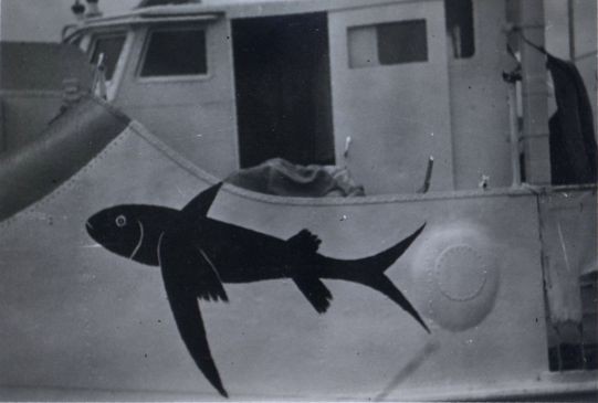 „S 31“ der 3. SFltl mit dem fliegenden Fisch als Kennung - Bild: Archiv H. Haag