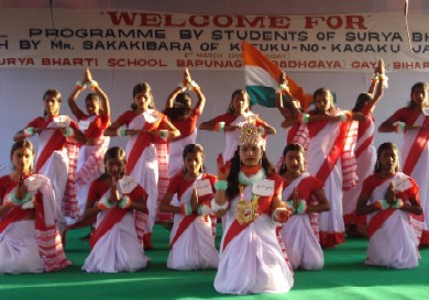 We train students for festivals with dance and music and drama so that they can have confidence.
